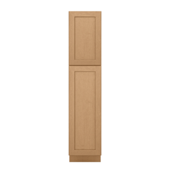 Utility Kitchen Cabinet U1884 Shaker Toffee LessCare 18 in. width 84 in. height 24 in. depth - Kitchen Cabinets