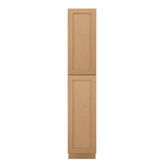 Utility Kitchen Cabinet U1896 Shaker Toffee LessCare 18 in. width 96 in. height 24 in. depth - Kitchen Cabinets