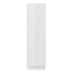 Utility Kitchen Cabinet U2484 Alpina White LessCare 24 in. width 84 in. height 24 in. depth - Kitchen Cabinets