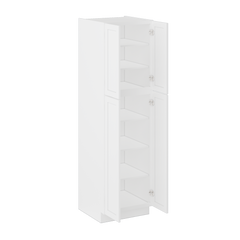 Utility Kitchen Cabinet U2484 Alpina White LessCare 24 in. width 84 in. height 24 in. depth - Kitchen Cabinets