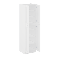 Utility Kitchen Cabinet U2490 Alpina White LessCare 24 in. width 90 in. height 24 in. depth - Kitchen Cabinets