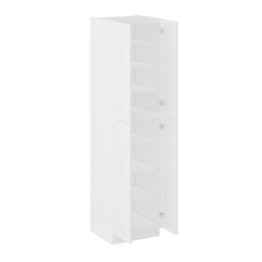 Utility Kitchen Cabinet U2496 Alpina White LessCare 24 in. width 96 in. height 24 in. depth - Kitchen Cabinets