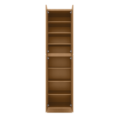 Utility Kitchen Cabinet U2496 Shaker Toffee LessCare 24 in. width 96 in. height 24 in. depth - Kitchen Cabinets