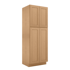 Utility Kitchen Cabinet U3084 Shaker Toffee 33’’W x 84’H x 24’’D - Kitchen Cabinets