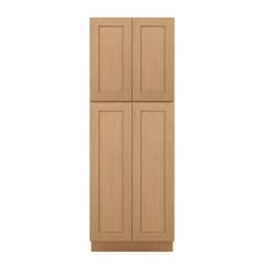 Utility Kitchen Cabinet U3084 Shaker Toffee 33’’W x 84’H x 24’’D - Kitchen Cabinets