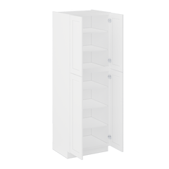 Utility Kitchen Cabinet U3090 Alpina White LessCare 30 in. width 90 in. height 24 in. depth - Kitchen Cabinets