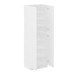 Utility Kitchen Cabinet U3096 Alpina White 30’’W x 84’’H x 24’’D - Kitchen Cabinets