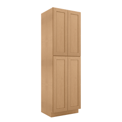 Utility Kitchen Cabinet U3096 Shaker Toffee 30’’W x 84’’H x 24’’D - Kitchen Cabinets