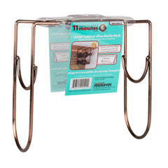 Brushed Oil Rubbed Bronze Under Cabinet Wine Bottle Rack