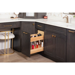 11" "No Wiggle" Powered Vanity Pullout for 15" Standard Door/Drawer Base Cabinet
