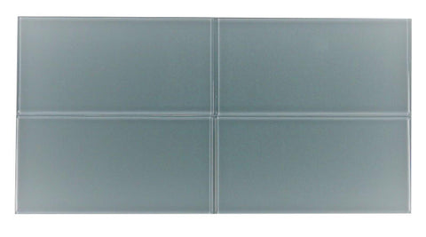 Vetro Crystal Blue Glass Mosaic Backsplash Subway Tile