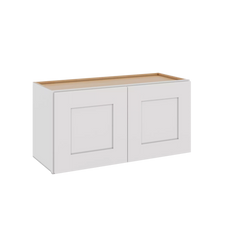 Modernform Cabinet White Shaker 30" W X 15" H X 12" D Double Door Wall Cabinet