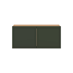 Modernform Cabinet Slim Sage Green 33" W X 15" H X 12" D Double Door Wall Cabinet