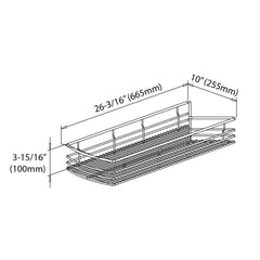 Easy 360 Lazy Susan Rotating Corner Organizer