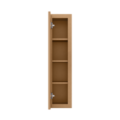 Wall Kitchen Cabinet W0936 Shaker Toffee LessCare 9 in. width 36 in. height 12 in. depth - Kitchen Cabinets
