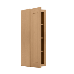 Wall Kitchen Cabinet W1236 Shaker Toffee LessCare 12 in. width 36 in. height 12 in. depth - Kitchen Cabinets