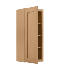 Wall Kitchen Cabinet W1536 Shaker Toffee LessCare 15 in. width 36 in. height 12 in. depth - Kitchen Cabinets