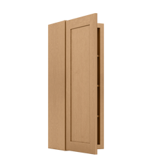 Wall Kitchen Cabinet W1542 Shaker Toffee LessCare 15 in. width 42 in. height 12 in. depth - Kitchen Cabinets