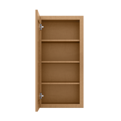 Wall Kitchen Cabinet W1836 Shaker Toffee LessCare 18 in. width 36 in. height 12 in. depth - Kitchen Cabinets