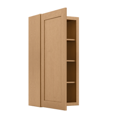 Wall Kitchen Cabinet W2142 Shaker Toffee LessCare 21 in. width 42 in. height 12 in. depth - Kitchen Cabinets