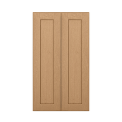 Wall Kitchen Cabinet W2442 Shaker Toffee LessCare 24 in. width 42 in. height 12 in. depth - Kitchen Cabinets