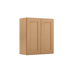 Wall Kitchen Cabinet W2730 Shaker Toffee LessCare 27 in. width 30 in. height 12 in. depth - Kitchen Cabinets