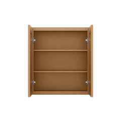 Wall Kitchen Cabinet W2730 Shaker Toffee LessCare 27 in. width 30 in. height 12 in. depth - Kitchen Cabinets
