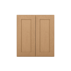 Wall Kitchen Cabinet W2730 Shaker Toffee LessCare 27 in. width 30 in. height 12 in. depth - Kitchen Cabinets
