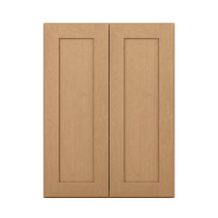 Wall Kitchen Cabinet W2736 Shaker Toffee LessCare 27 in. width 36 in. height 12 in. depth - Kitchen Cabinets