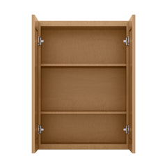 Wall Kitchen Cabinet W2736 Shaker Toffee LessCare 27 in. width 36 in. height 12 in. depth - Kitchen Cabinets