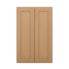 Wall Kitchen Cabinet W2742 Shaker Toffee LessCare 27 in. width 42 in. height 12 in. depth - Kitchen Cabinets