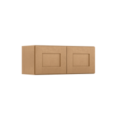 Wall Kitchen Cabinet W3012 Shaker Toffee LessCare 30 in. width 12 in. height 12 in. depth - Kitchen Cabinets