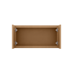 Wall Kitchen Cabinet W3015 Shaker Toffee LessCare 30 in. width 15 in. height 12 in. depth - Kitchen Cabinets