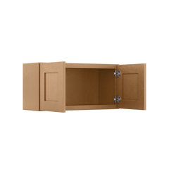 Wall Kitchen Cabinet W3015 Shaker Toffee LessCare 30 in. width 15 in. height 12 in. depth - Kitchen Cabinets