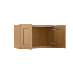 Wall Kitchen Cabinet W3018 Shaker Toffee LessCare 30 in. width 18 in. height 12 in. depth - Kitchen Cabinets