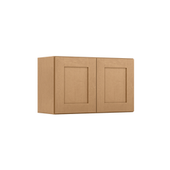 Wall Kitchen Cabinet W3018 Shaker Toffee LessCare 30 in. width 18 in. height 12 in. depth - Kitchen Cabinets
