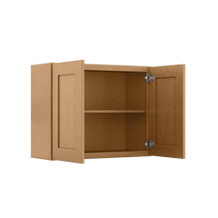 Wall Kitchen Cabinet W3024 Shaker Toffee LessCare 30 in. width 24 in. height 12 in. depth - Kitchen Cabinets