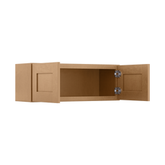 Wall Kitchen Cabinet W3312 Shaker Toffee LessCare 33 in. width 12 in. height 12 in. depth - Kitchen Cabinets