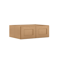 Wall Kitchen Cabinet W331224 Shaker Toffee LessCare 33 in. width 12 in. height 24 in. depth - Kitchen Cabinets
