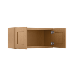 Wall Kitchen Cabinet W3315 Shaker Toffee LessCare 33 in. width 15 in. height 12 in. depth - Kitchen Cabinets