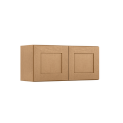 Wall Kitchen Cabinet W3315 Shaker Toffee LessCare 33 in. width 15 in. height 12 in. depth - Kitchen Cabinets