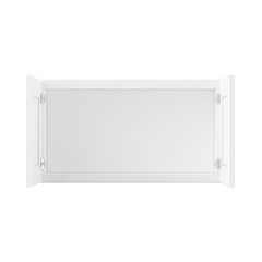 Wall Kitchen Cabinet W3318 Alpina White LessCare 33 in. width 18 in. height 12 in. depth - Kitchen Cabinets