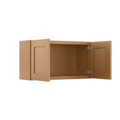 Wall Kitchen Cabinet W3318 Shaker Toffee LessCare 33 in. width 18 in. height 12 in. depth - Kitchen Cabinets