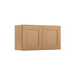 Wall Kitchen Cabinet W3318 Shaker Toffee LessCare 33 in. width 18 in. height 12 in. depth - Kitchen Cabinets