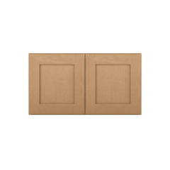Wall Kitchen Cabinet W331824 Shaker Toffee LessCare 33 in. width 18 in. height 24 in. depth - Kitchen Cabinets