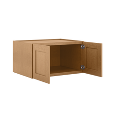 Wall Kitchen Cabinet W331824 Shaker Toffee LessCare 33 in. width 18 in. height 24 in. depth - Kitchen Cabinets