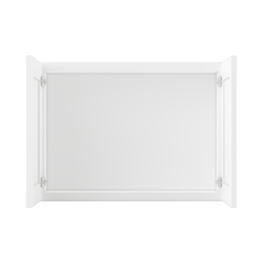 Wall Kitchen Cabinet W3324 Alpina White LessCare 33 in. width 24 in. height 12 in. depth - Kitchen Cabinets
