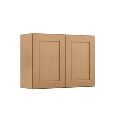 Wall Kitchen Cabinet W3324 Shaker Toffee LessCare 33 in. width 24 in. height 12 in. depth - Kitchen Cabinets
