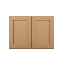 Wall Kitchen Cabinet W3324 Shaker Toffee LessCare 33 in. width 24 in. height 12 in. depth - Kitchen Cabinets