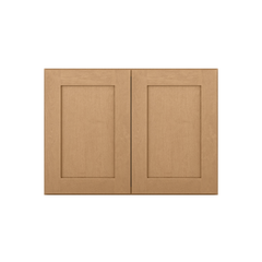 Wall Kitchen Cabinet W332424 Shaker Toffee LessCare 33 in. width 24 in. height 24 in. depth - Kitchen Cabinets
